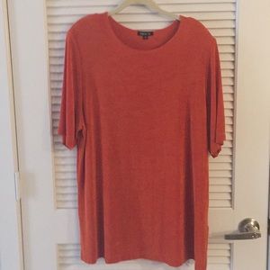 Vikki Vi 1X slinky tunic acetate/spandex